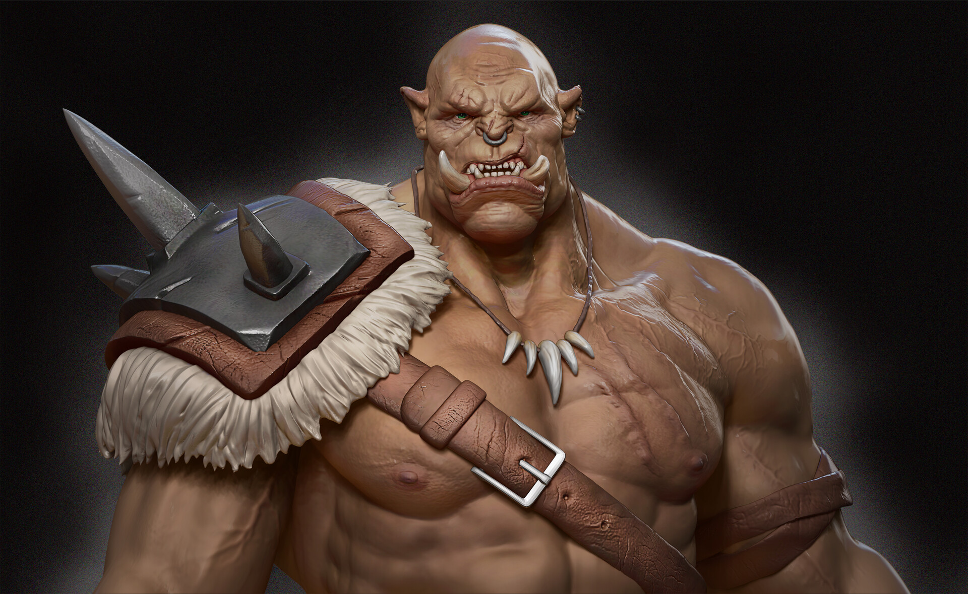 Hello everyone, finished the study of the bust of a Brute <b>Orc</b>