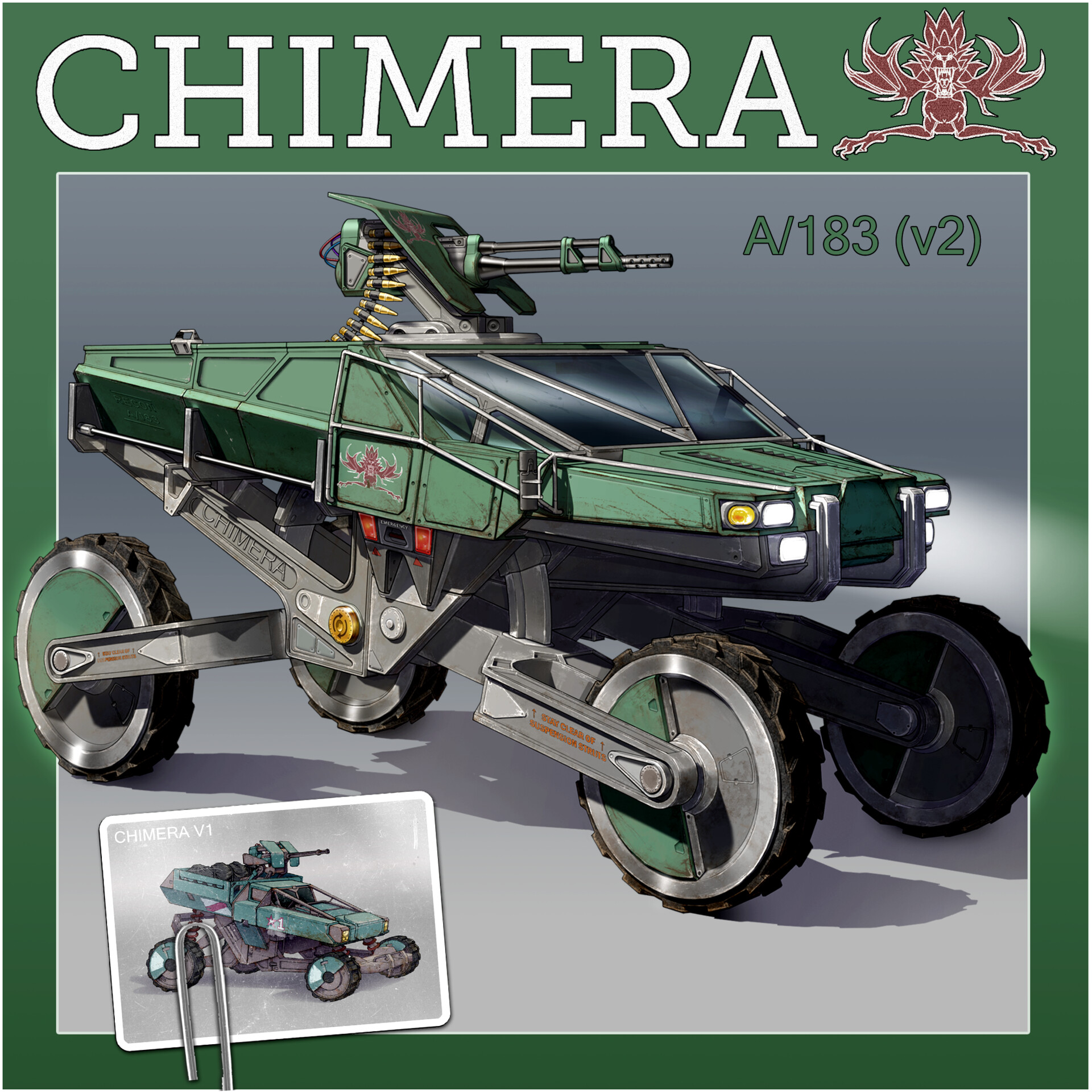 ArtStation - CHIMERA A/183 Scout Car