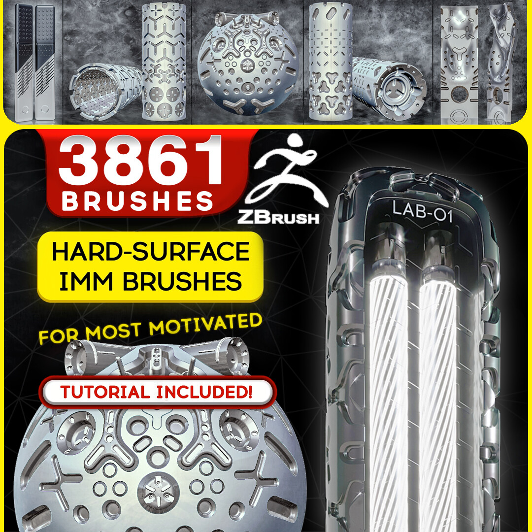 hard surface zbrush brushes