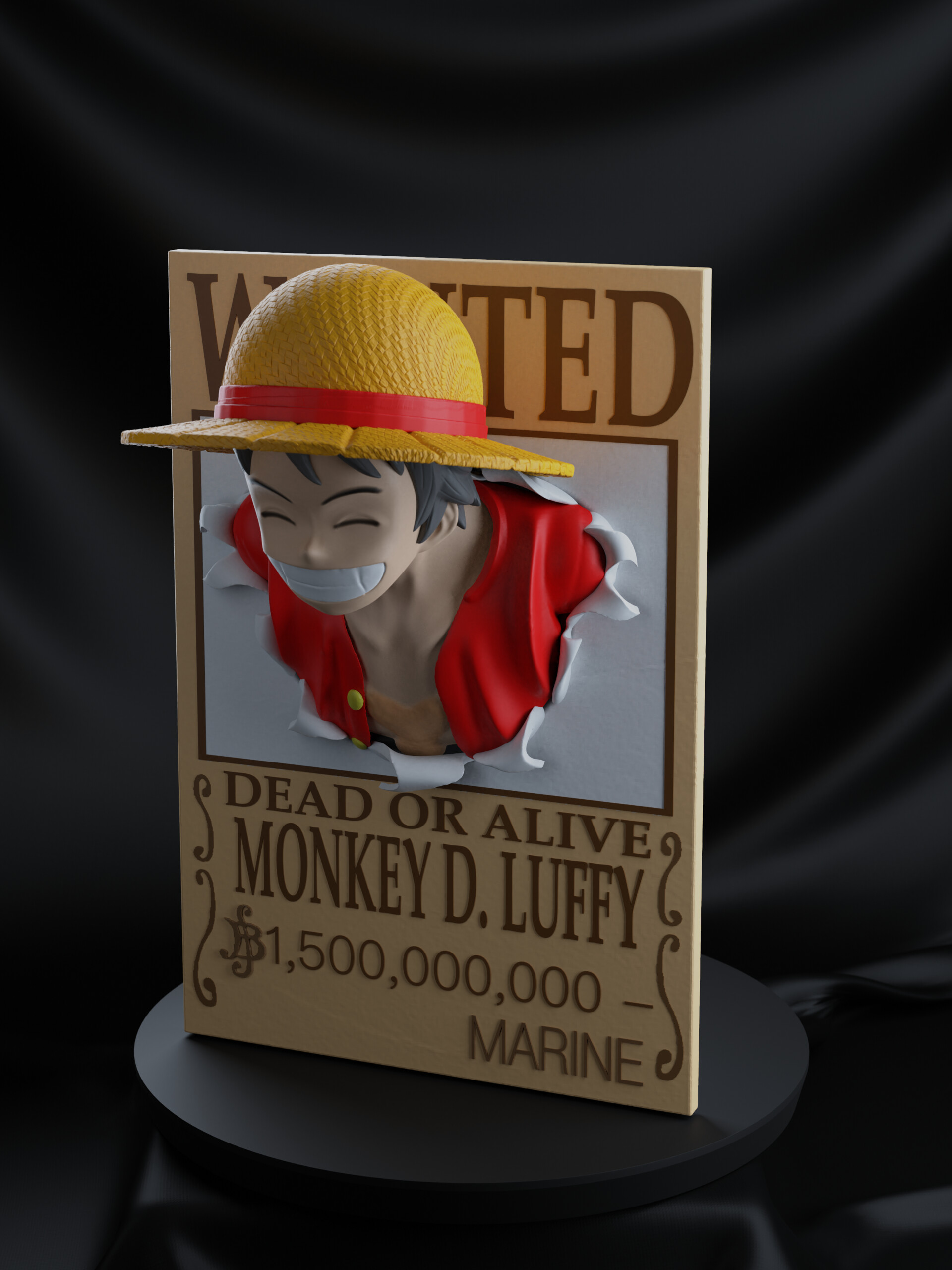 ArtStation - Wanted Dead or Alive Monkey D. Luffy