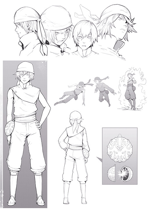 CHARACTER DESIGN | OC Design sheet - ©Joshua