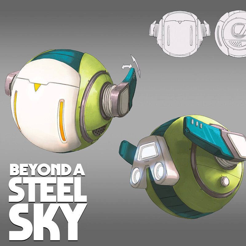 BEYOND A STEEL SKY: Joey shell dron