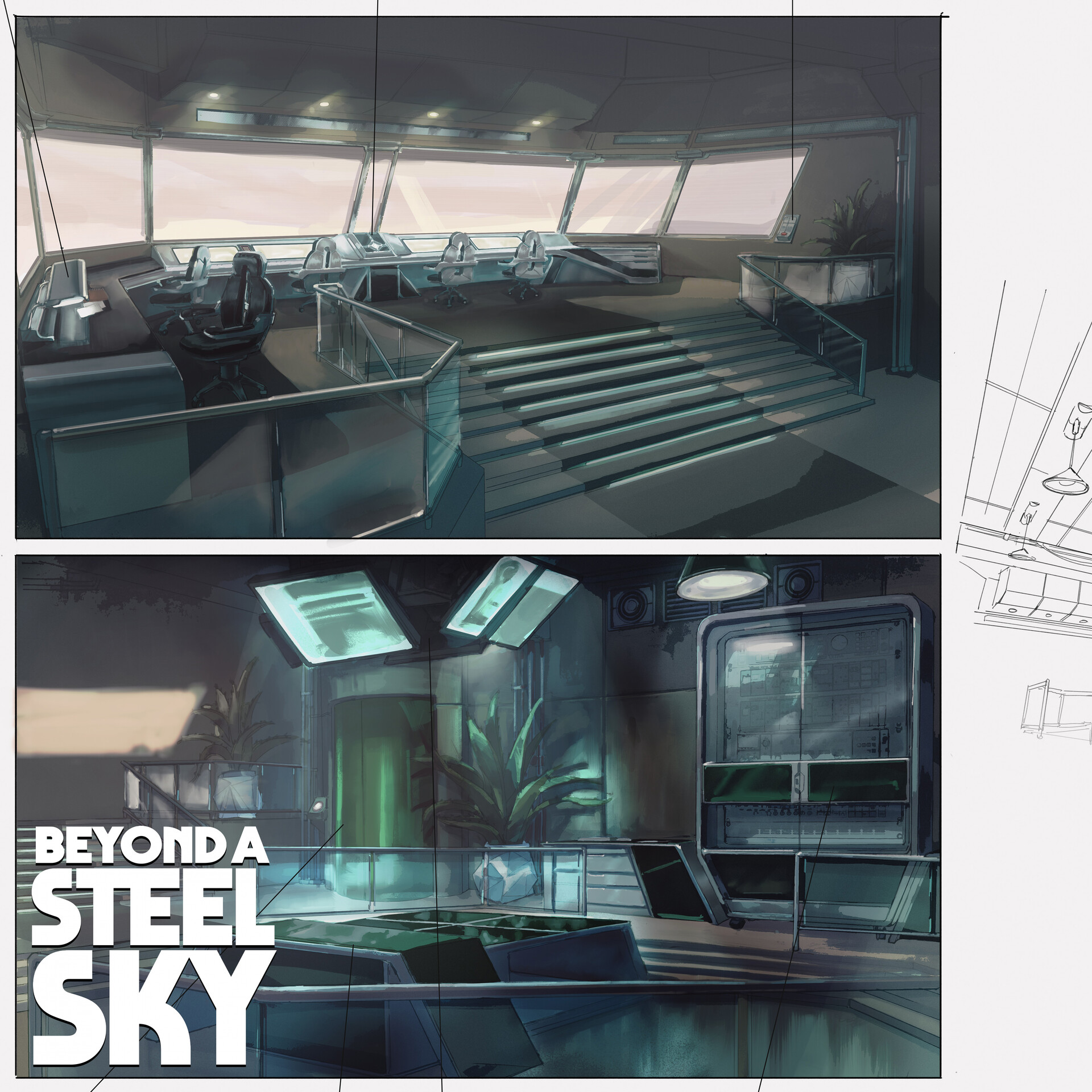 BEYOND A STEEL SKY: Land Train office