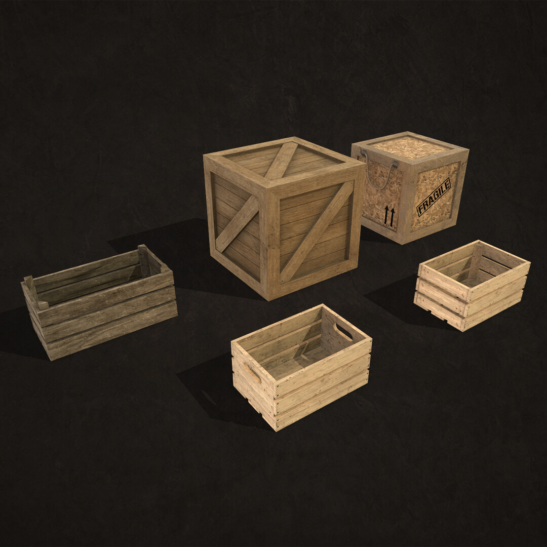 ArtStation Wooden Crates