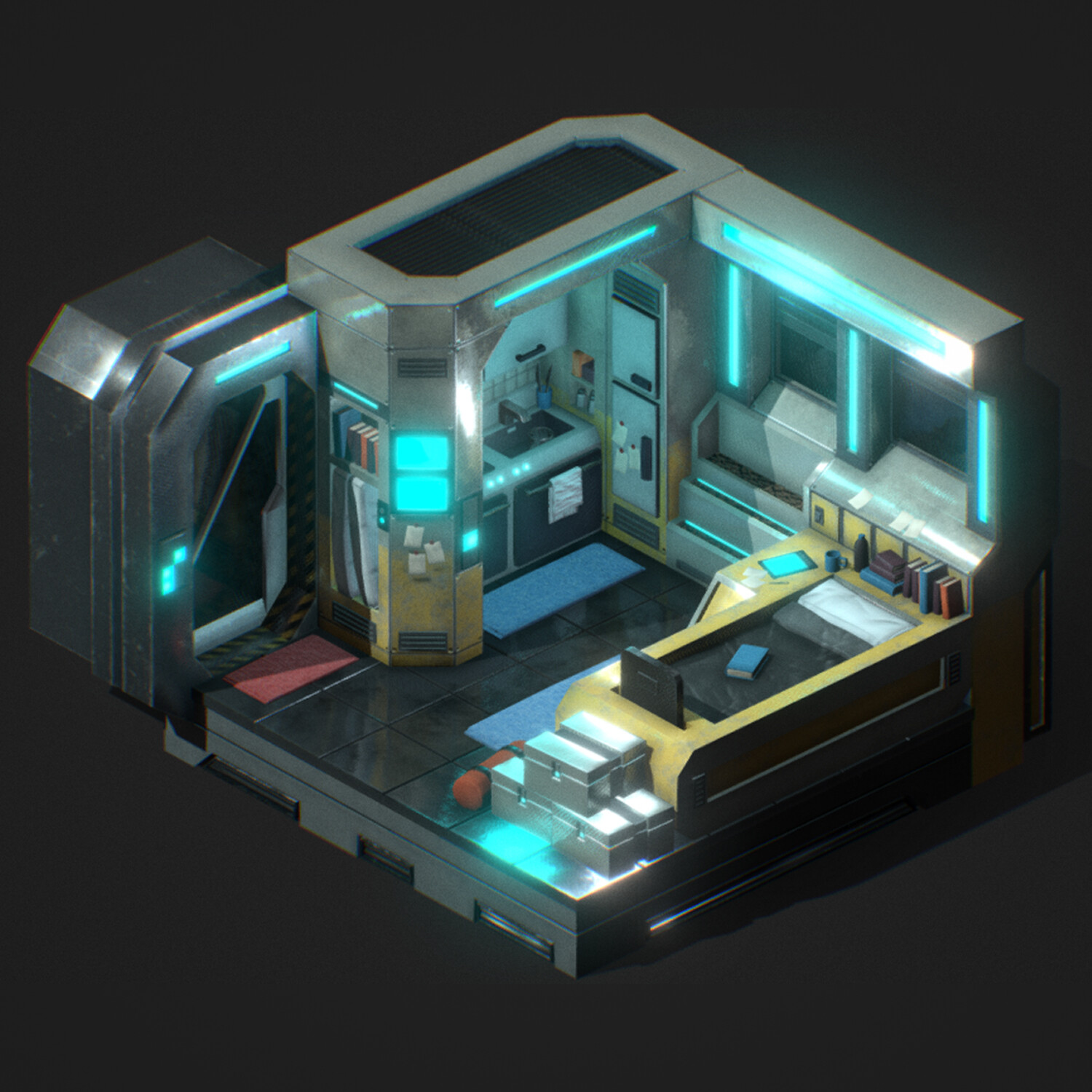 ArtStation - Sci Fi Room