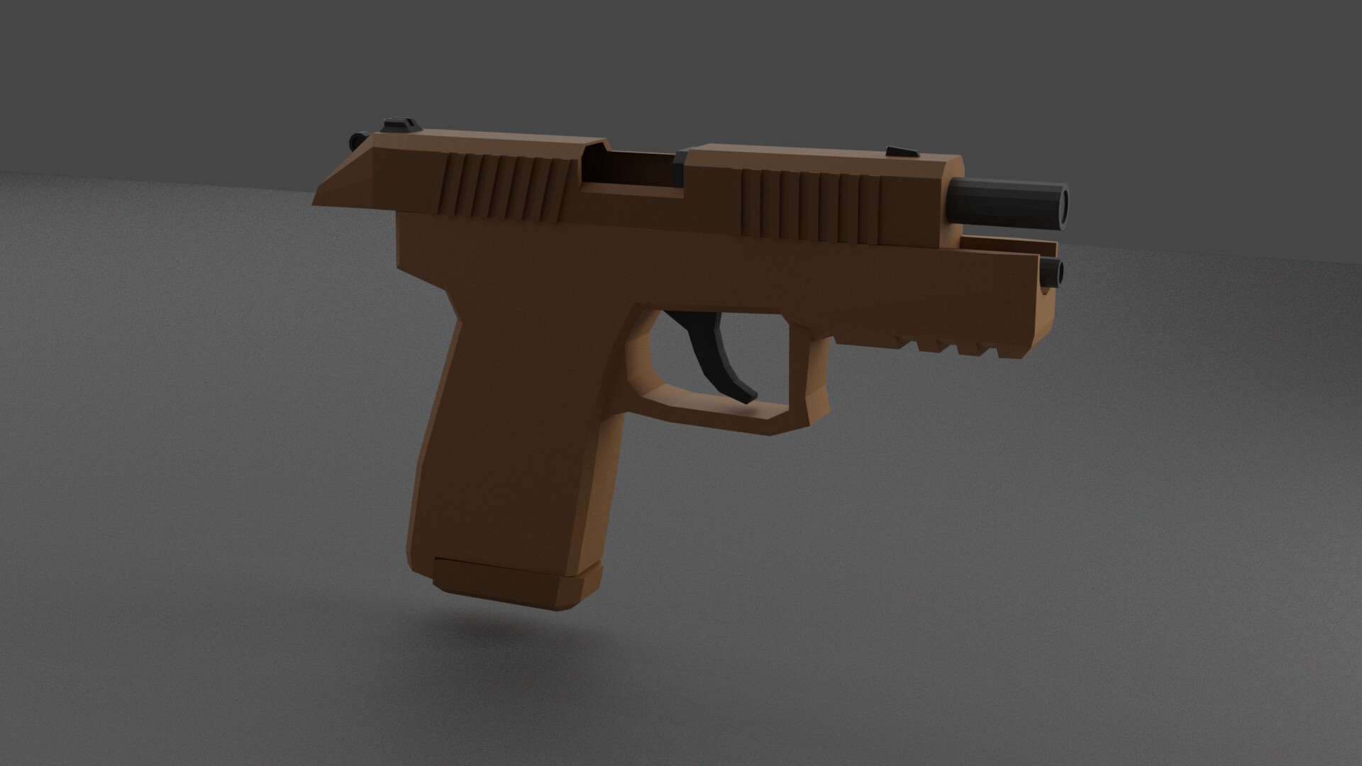 ArtStation - Low Poly Pistol