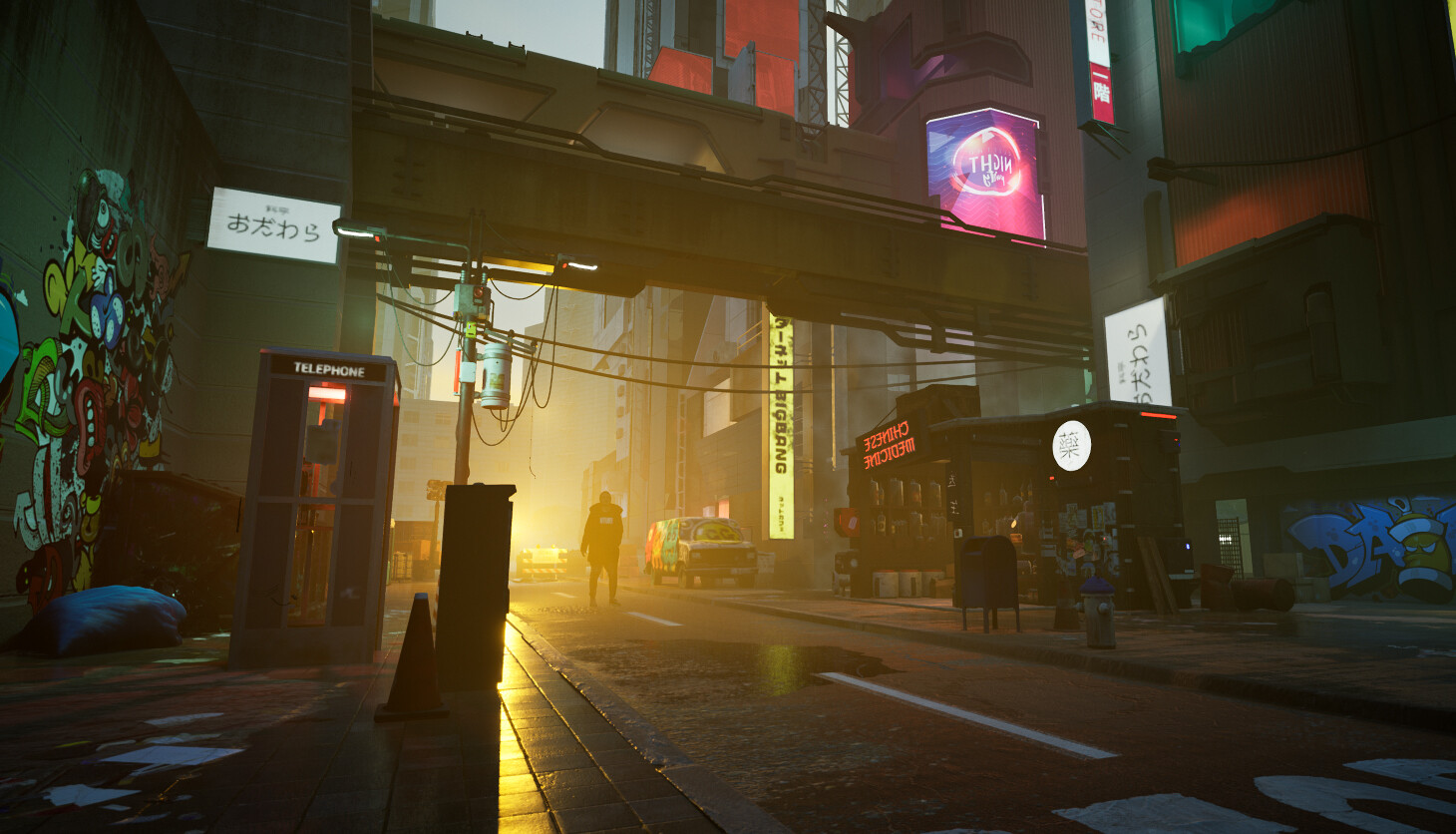 ArtStation - Street View Alternative Lighting mood- (UE4)