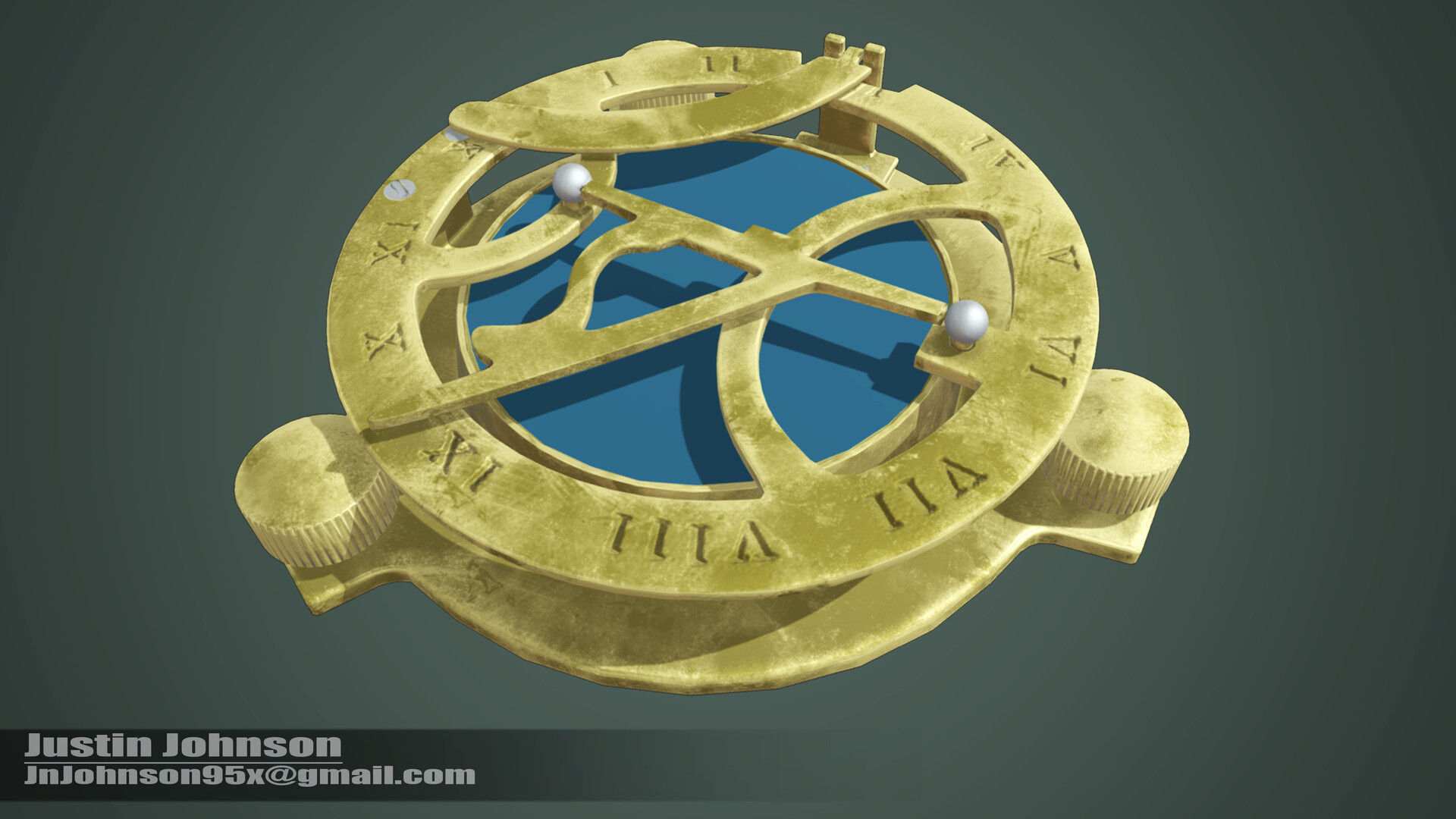 ArtStation - Vintage Sundial Compass