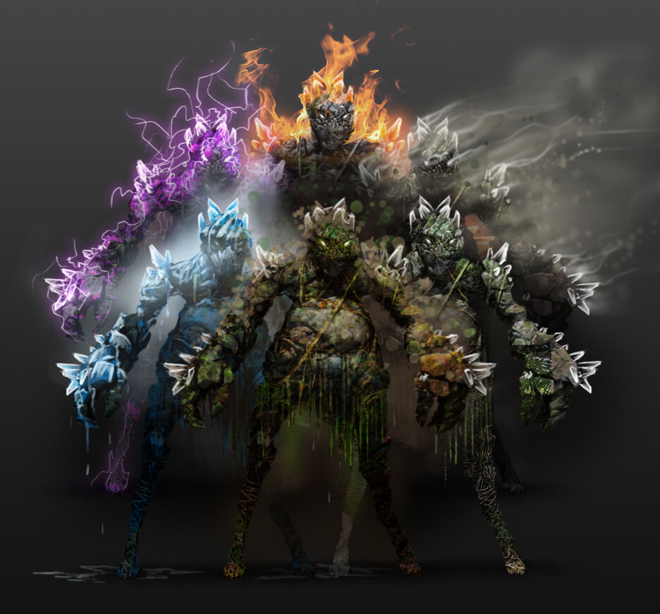 benjuddart.com - Elemental Army Concept Art