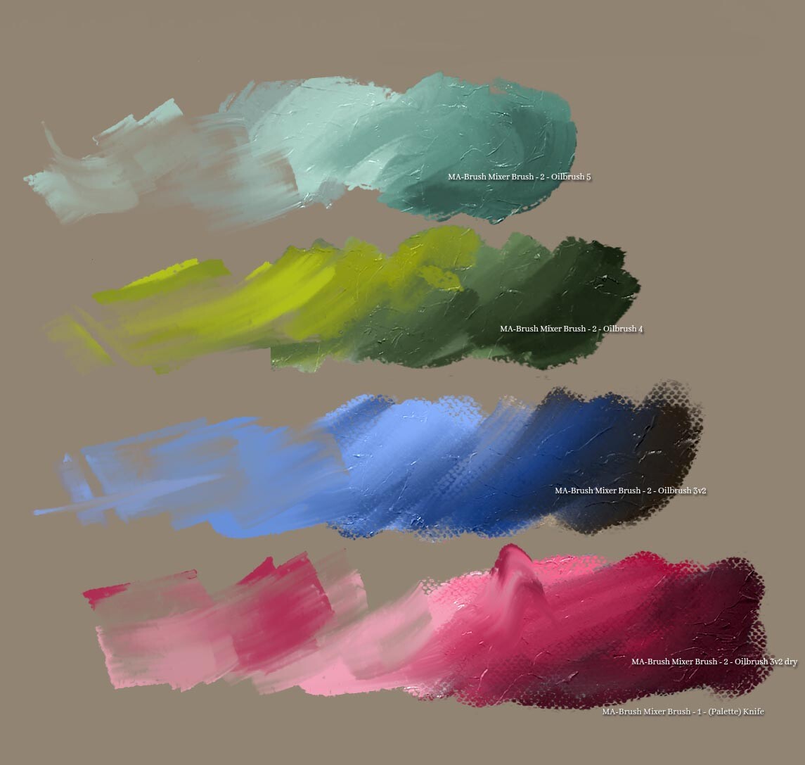 ArtStation - Photoshop CC Oil Painting Brushes Pack by Sundeepartist