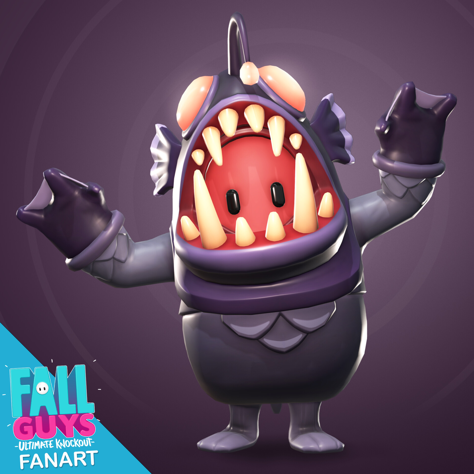 Artstation - Fall Guys Anglerfish Costume