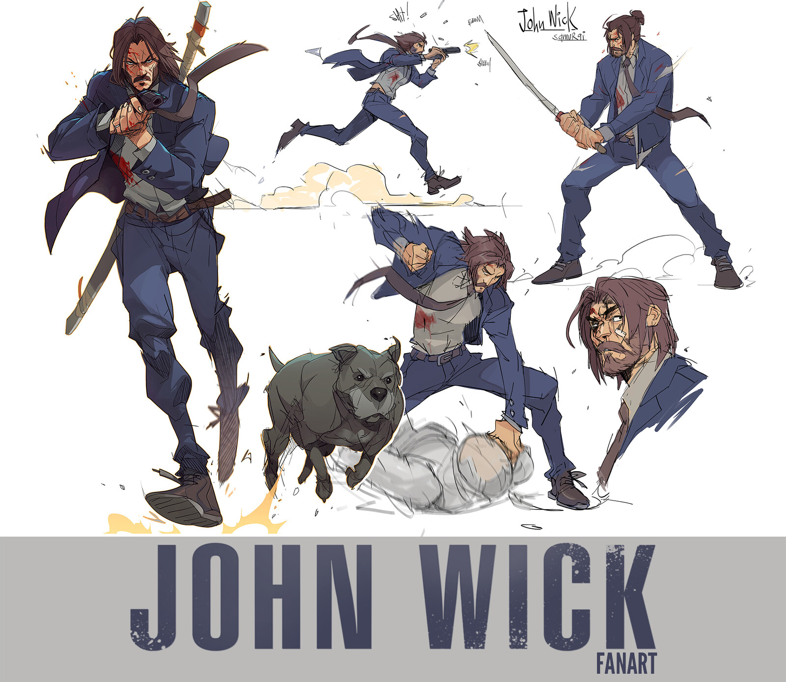 John WIck Doodles and sketches