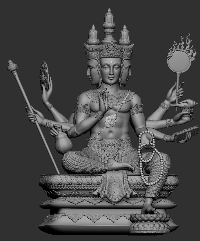 ArtStation - Brahma God Statue