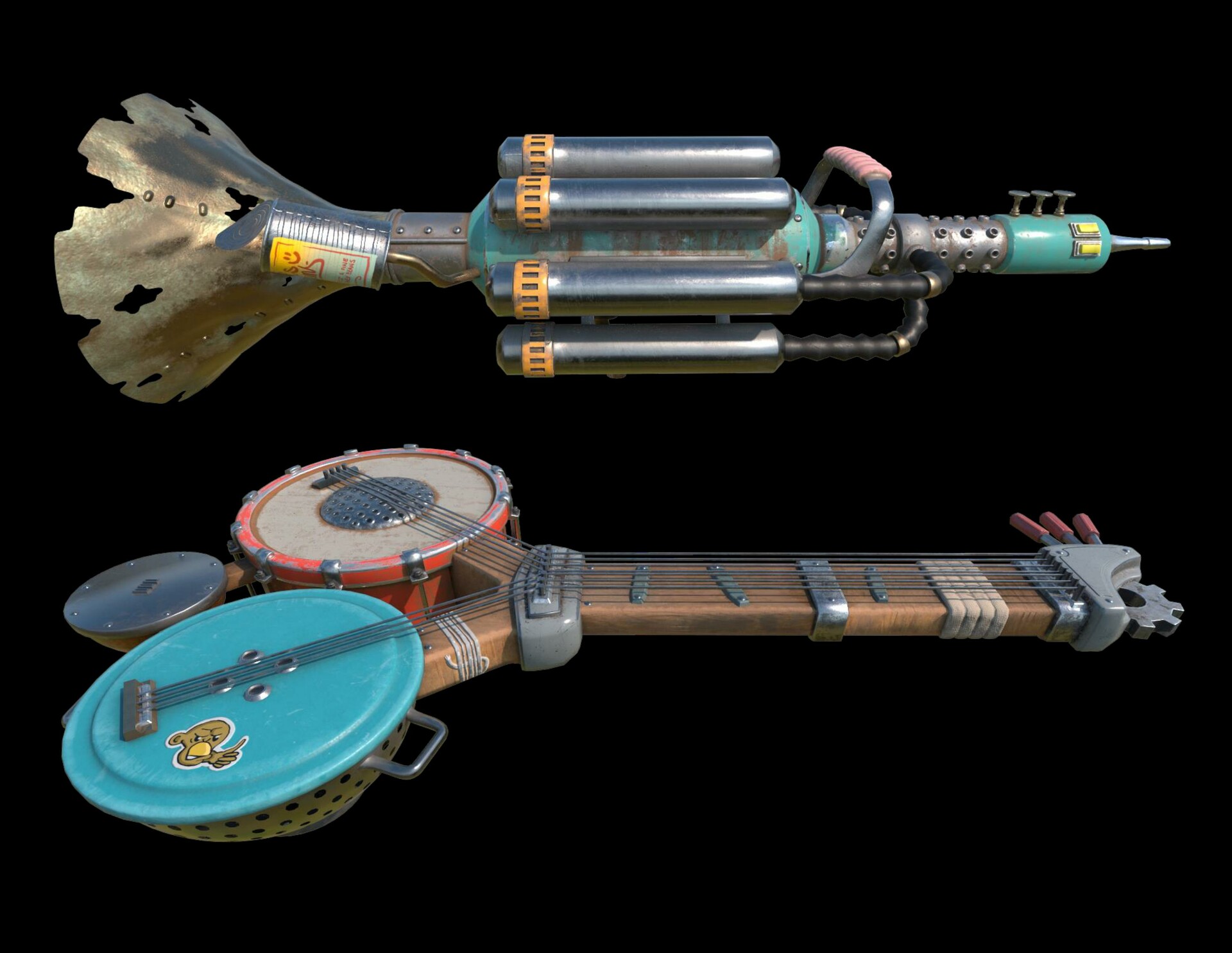 ArtStation Junkyard Instruments & The Street Musicians on Rail