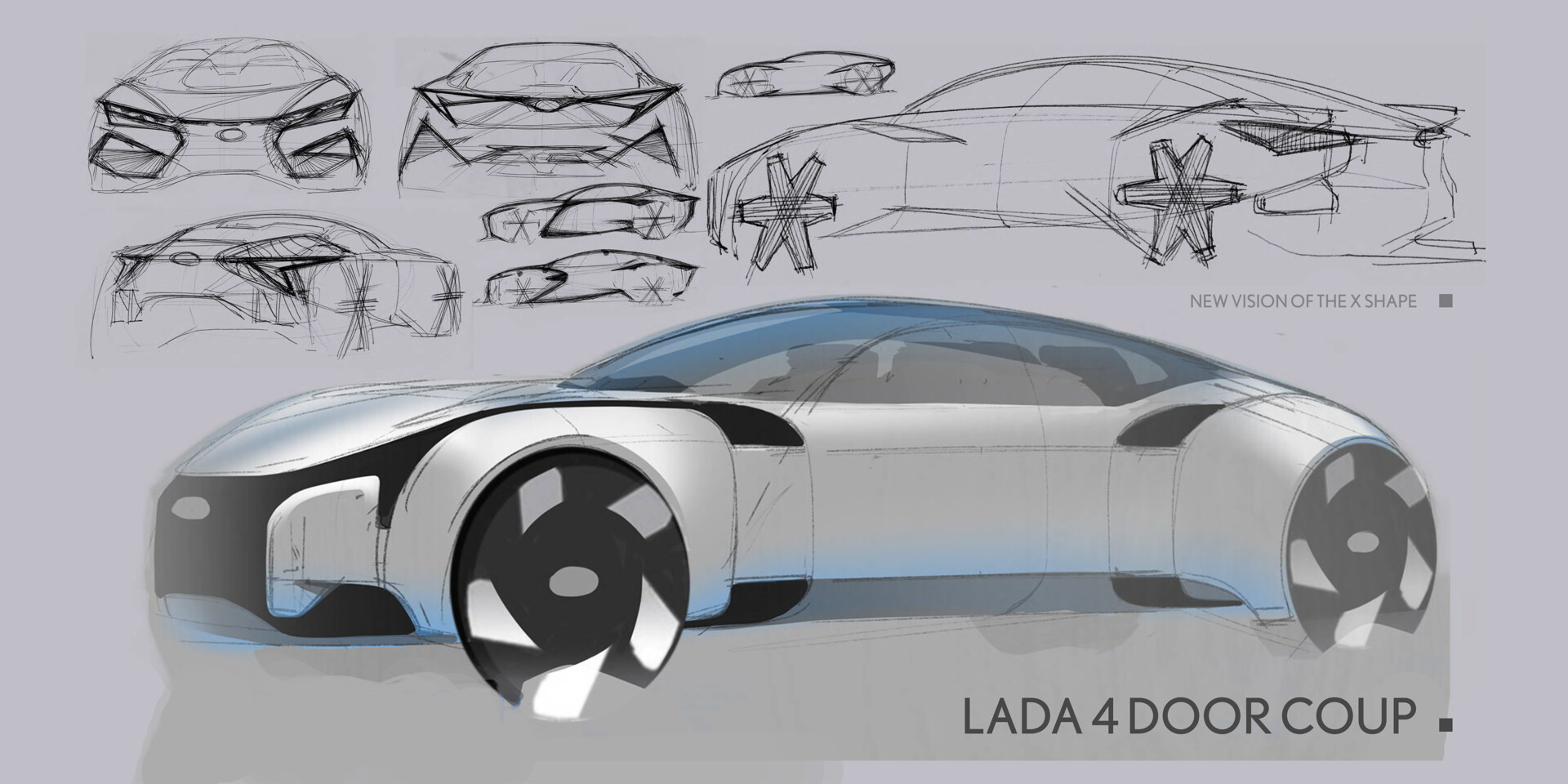 ArtStation Cars project sketches.