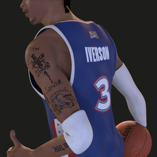 ArtStation - Allen Iverson Dribble and Shoot Animation