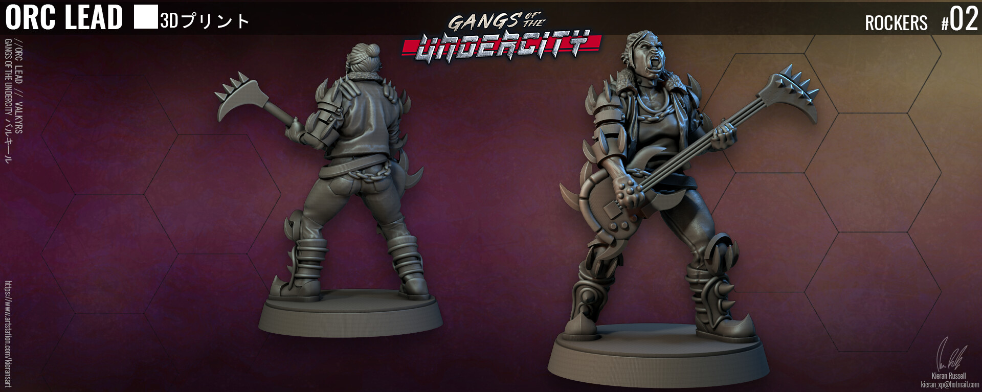 ArtStation - Orc Rocker Chick - Gangs of the Undercity