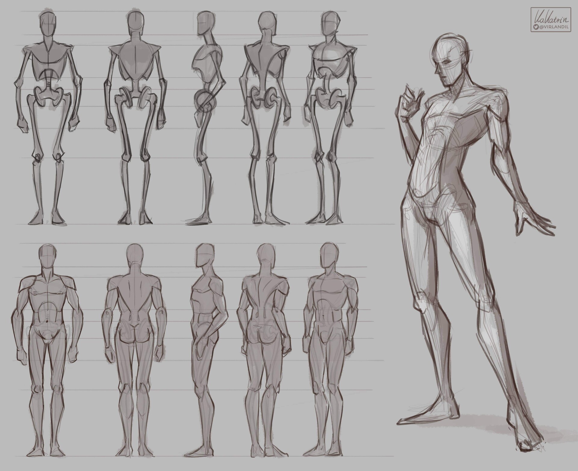 ArtStation - Anatomy practice 1