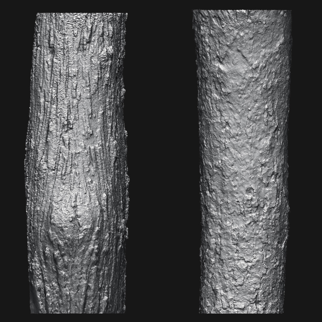 ArtStation Zbrush Bark Brushes Vol.1