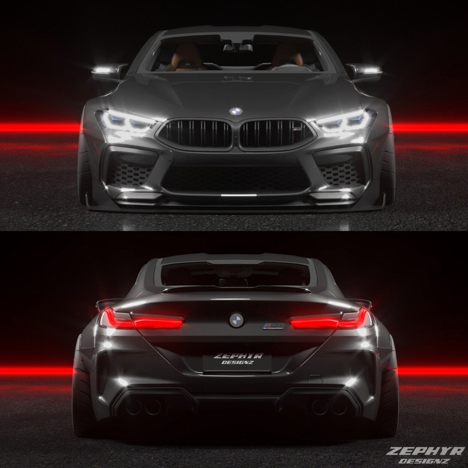 Artstation - Bmw M8 Competition Concept Widebody Render