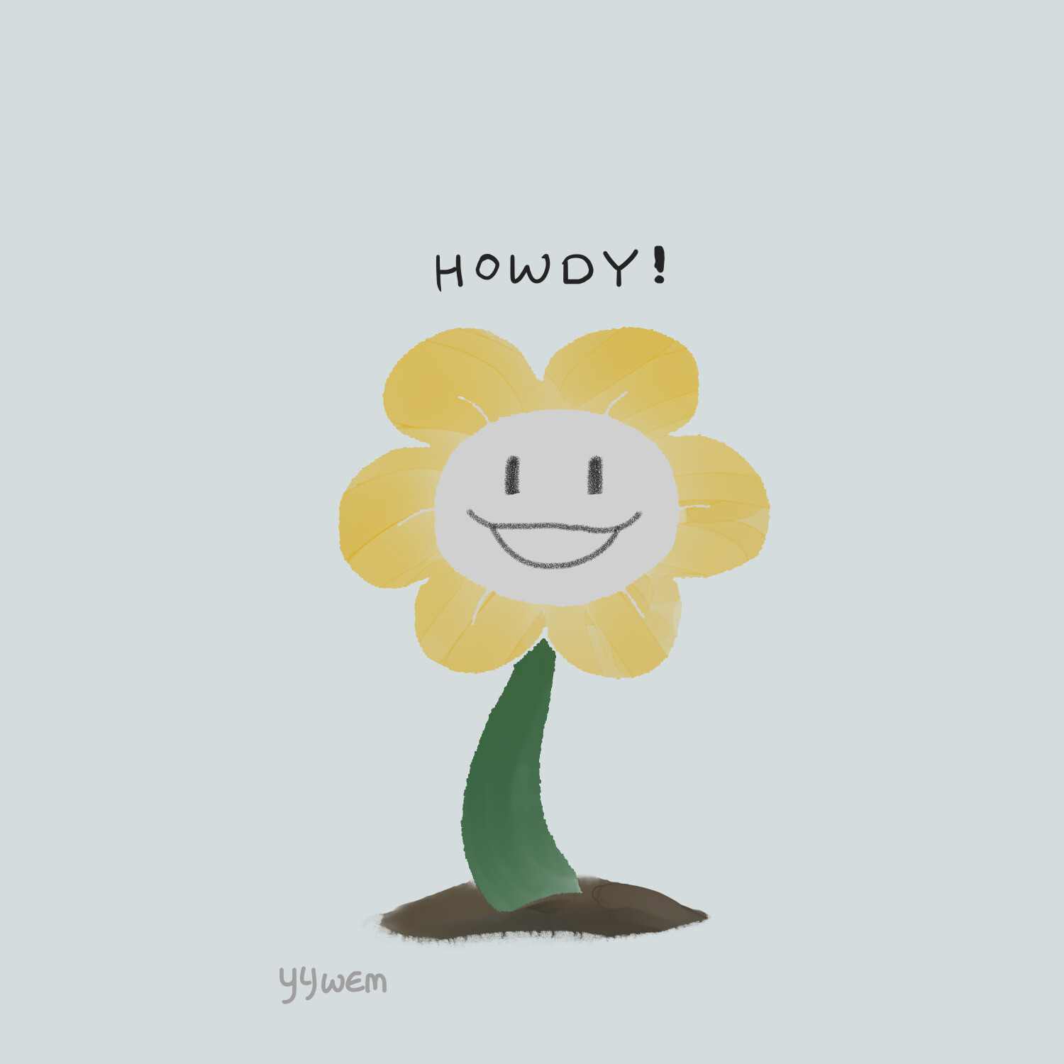 ArtStation - howdy, im flowey, flowey the flower.