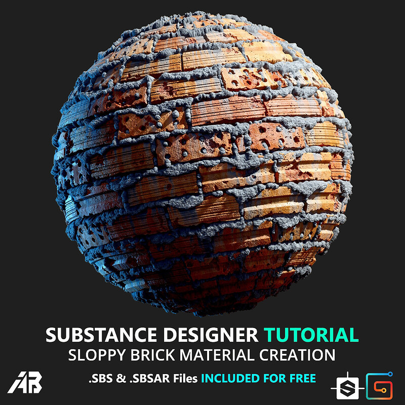 [Tutorial] Sloppy Brick Material - Including [.SBS] & [.SBSAR] FOR FREE