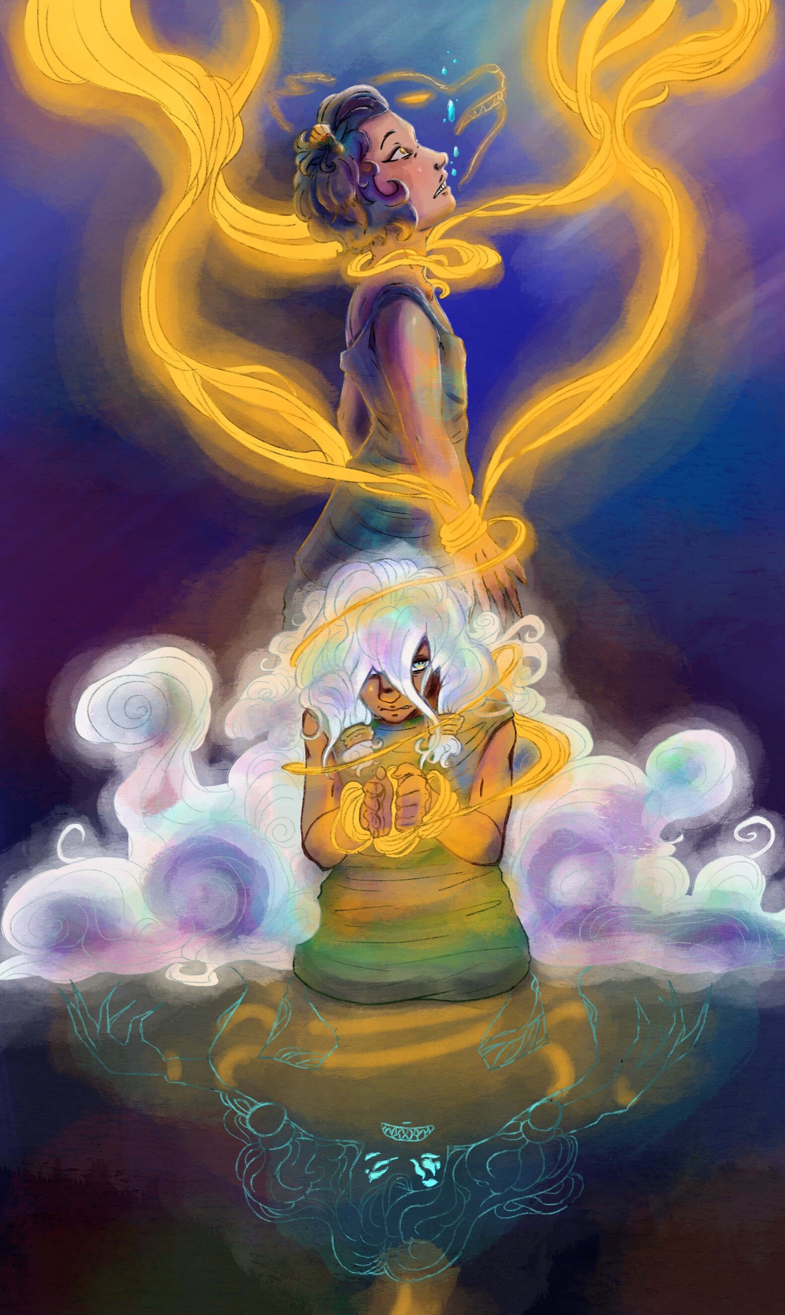 ArtStation Violet Masquerade Character Concept Art