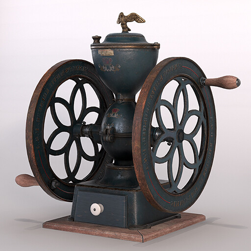 Antique coffee mill