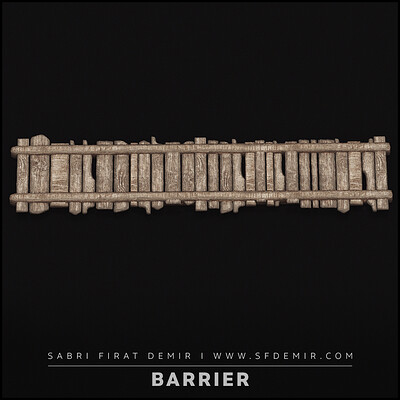 Medieval Wooden Element 3D Model