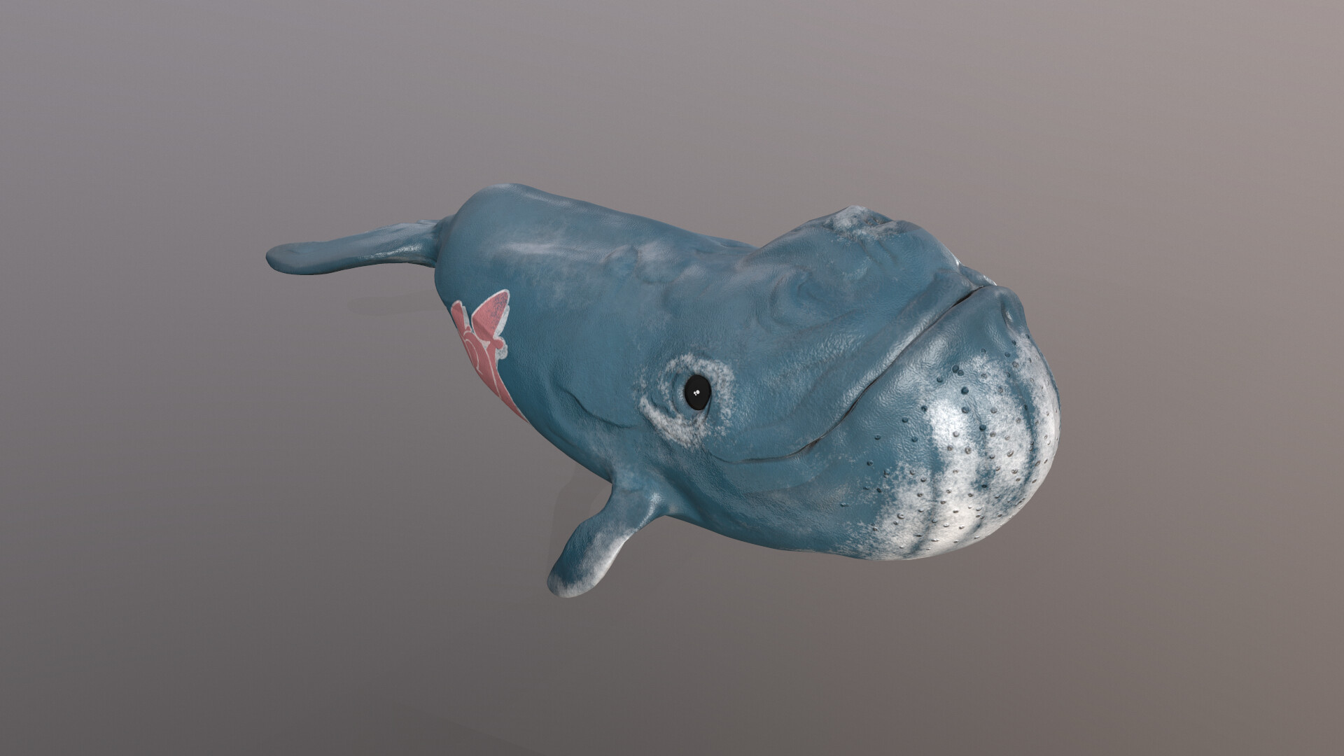 ArtStation - 3D Cartoon Whale Model