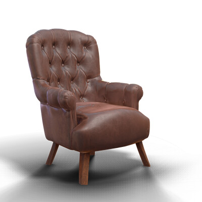 chaser leather armchair