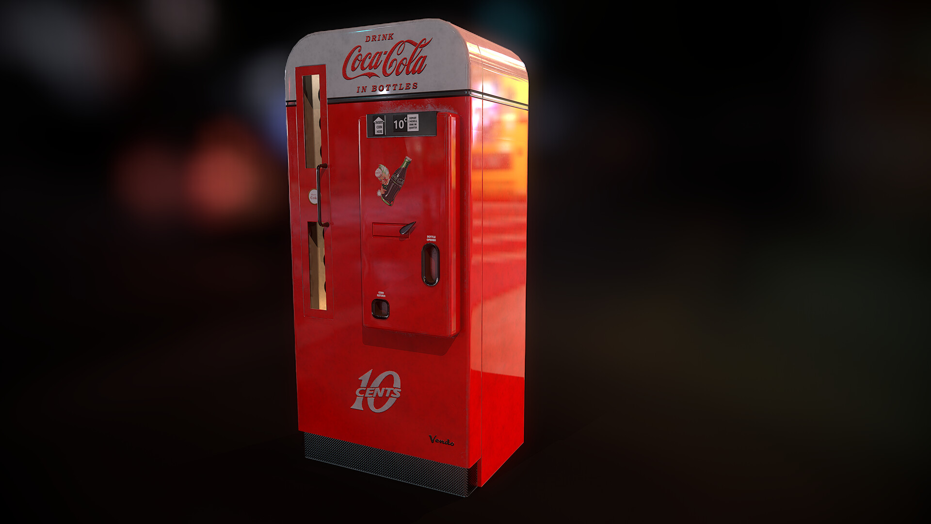 ArtStation - 50s Coca Cola vending machine