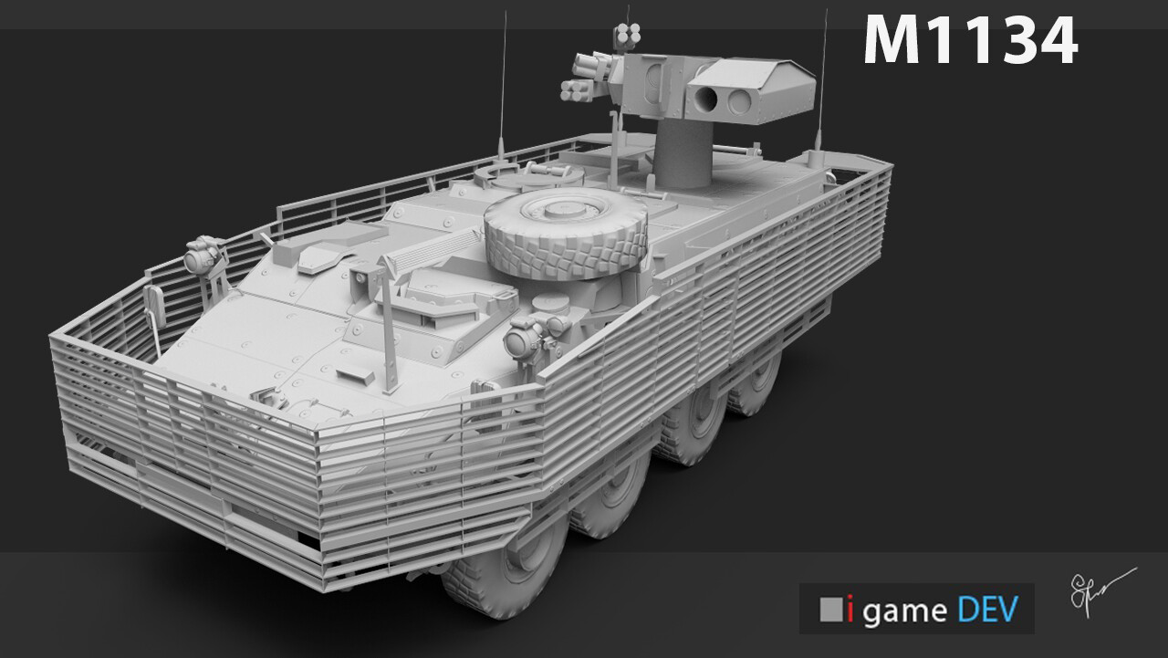 ArtStation - M1134, Mid_poly. Personal project.