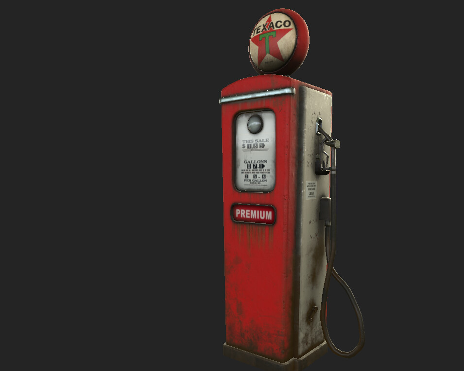 ArtStation - 50s_Gas_Pump