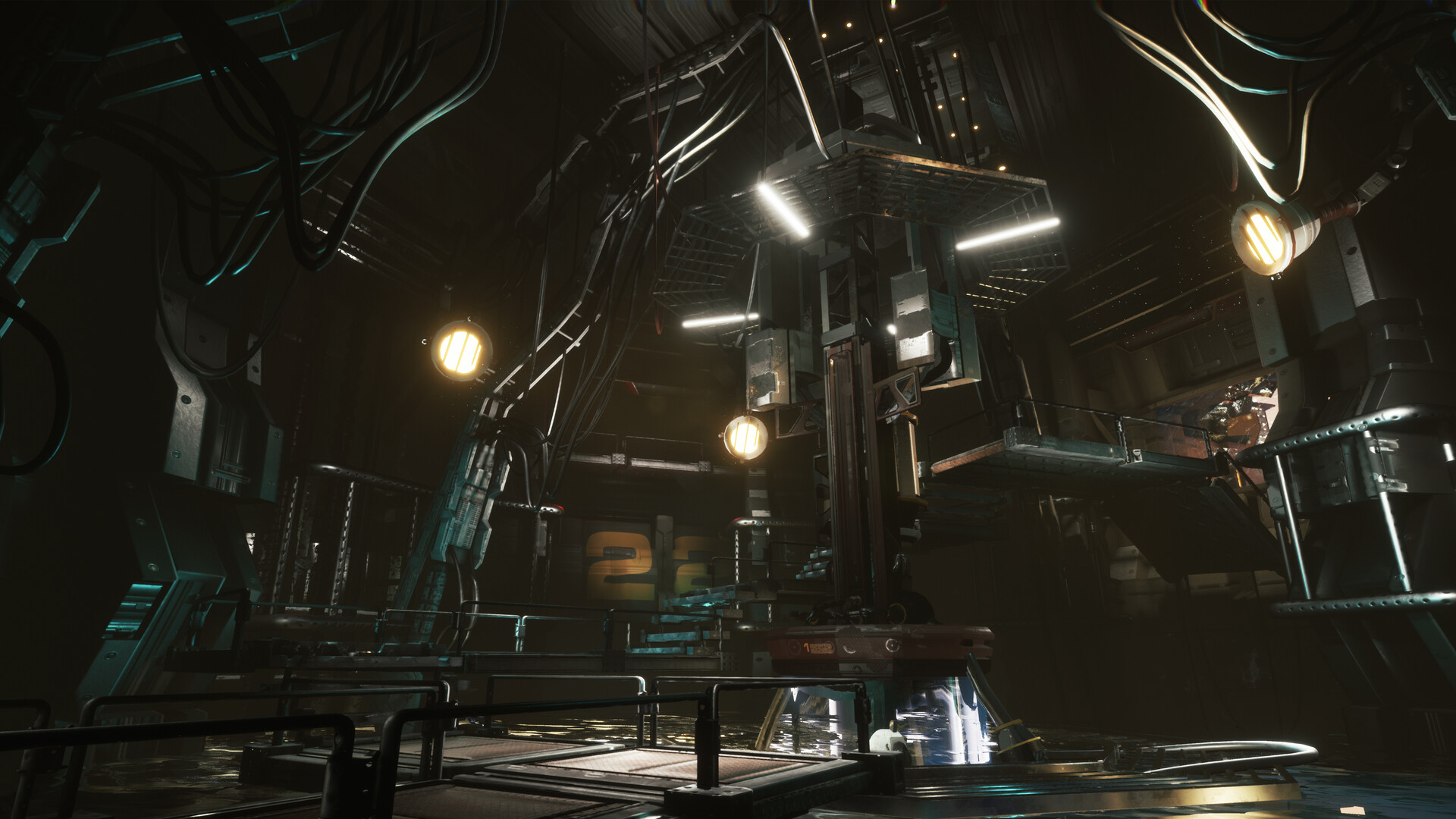 ArtStation - Scifi small laboratory_Engine room [Scifi Environment]