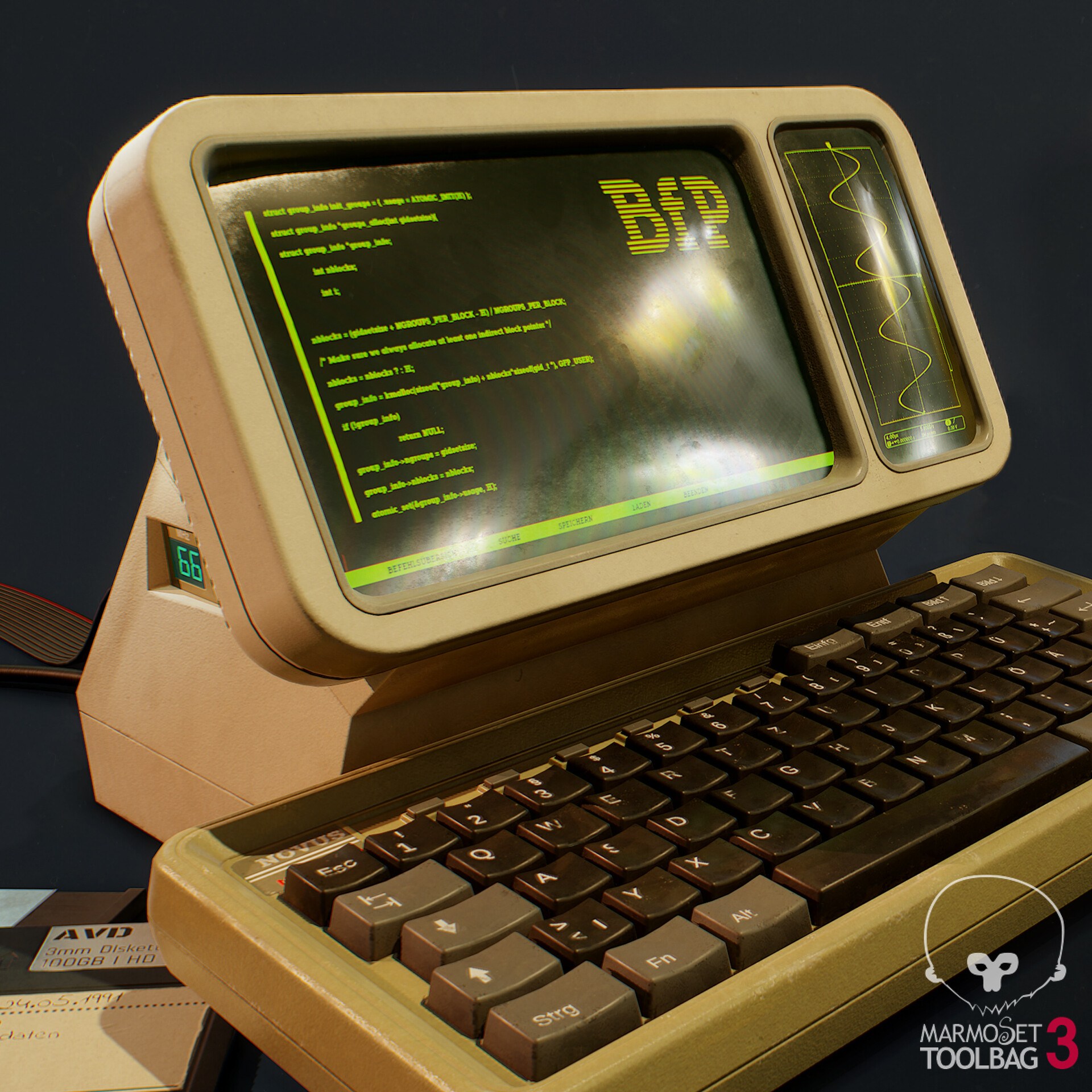 ArtStation - Retro Computer Terminal - Novus 15P