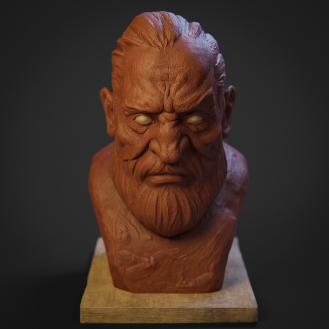 ArtStation Old Man Bust Study