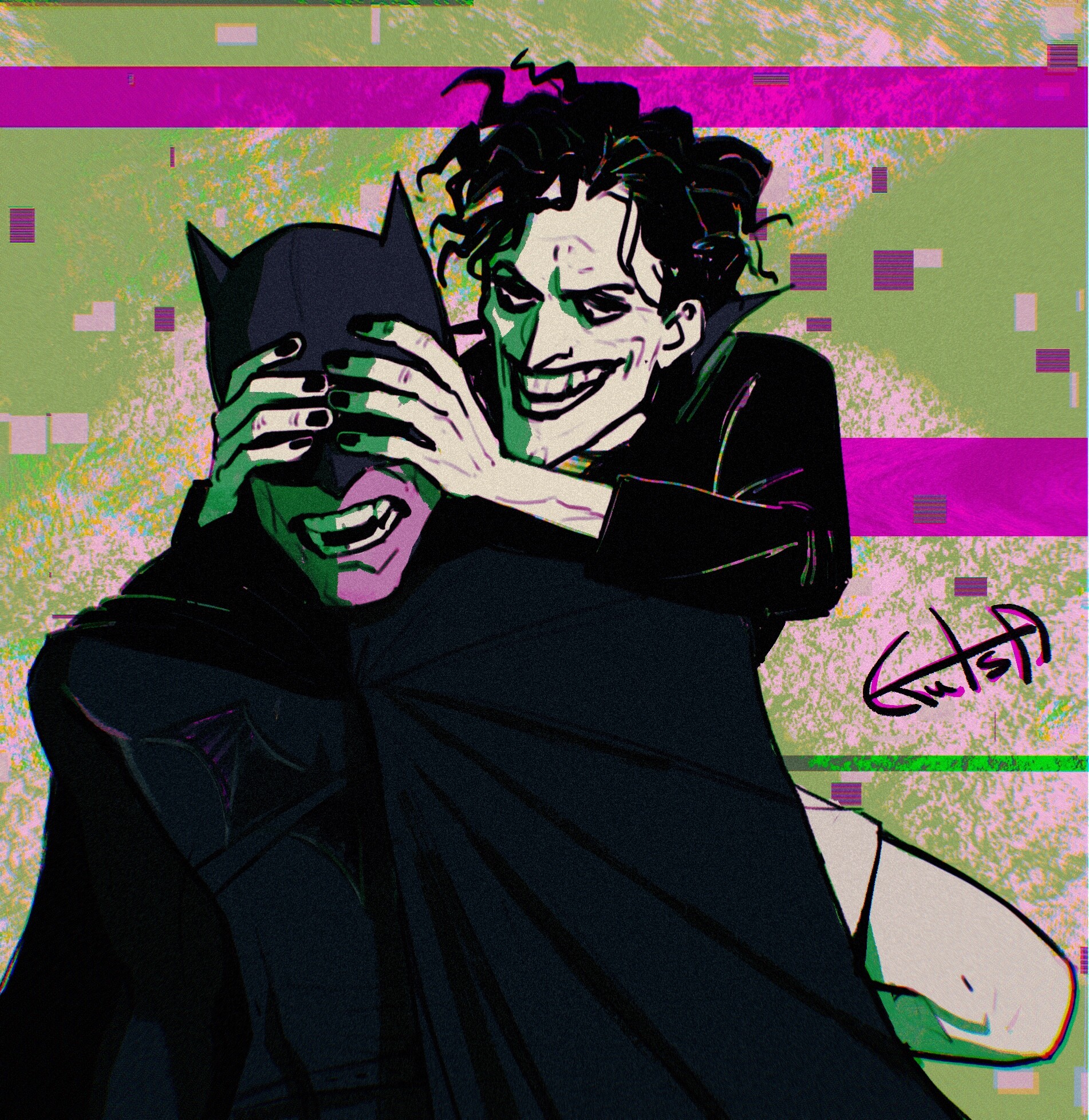 Alesia Kuts - Joker and Batman (Gerard Way's concept)
