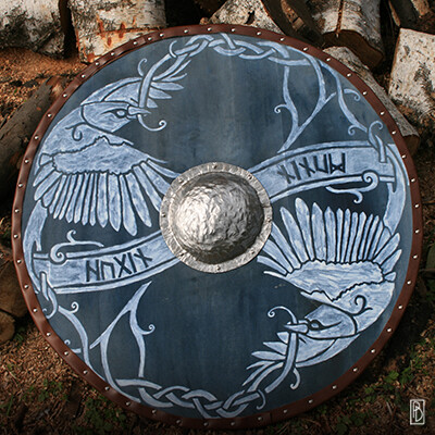 ArtStation - Fjalar's Viking Shield ( Woodwork )
