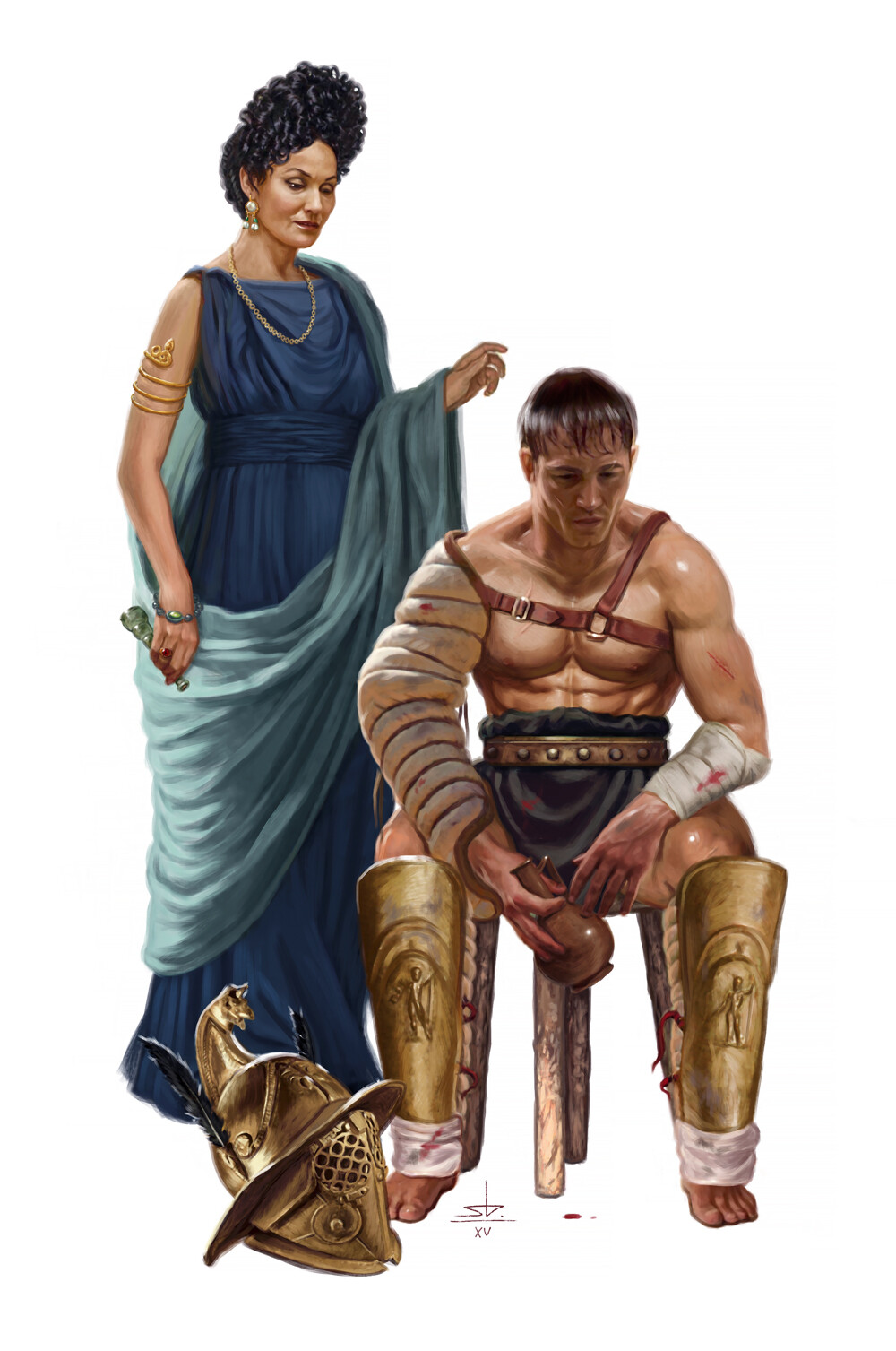 ArtStation - Roman Matron and Gladiator