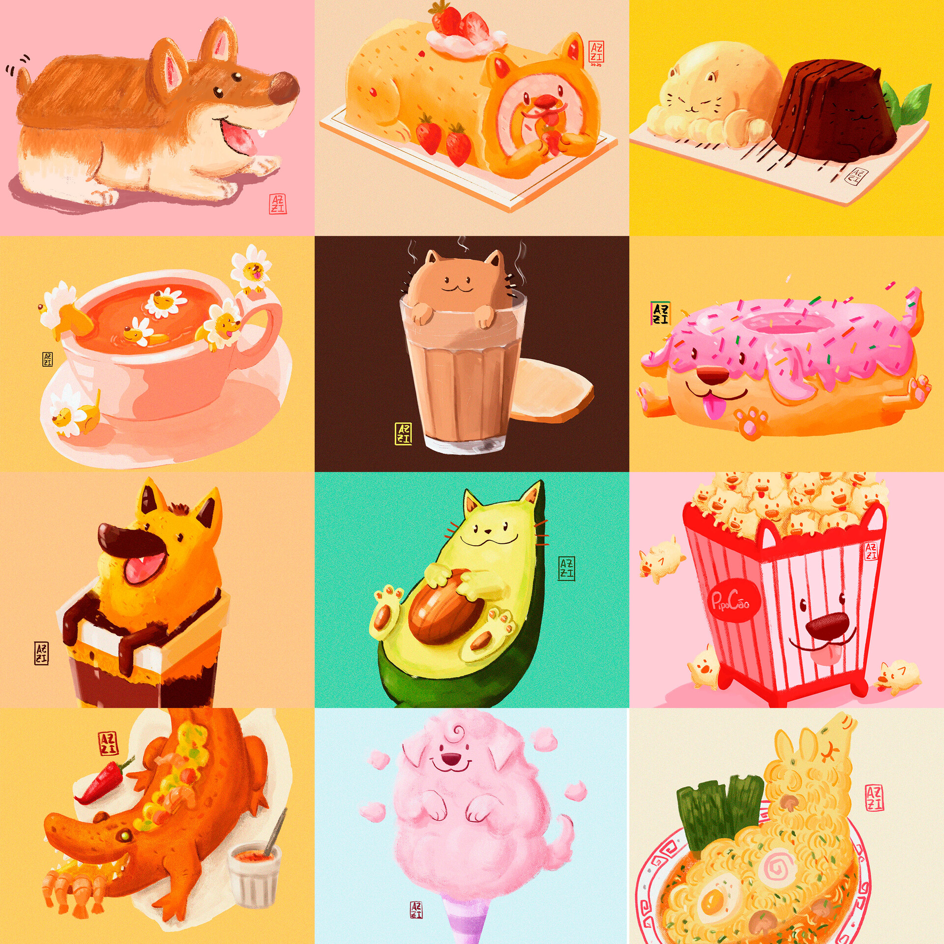 ArtStation - Animal food - the complete series