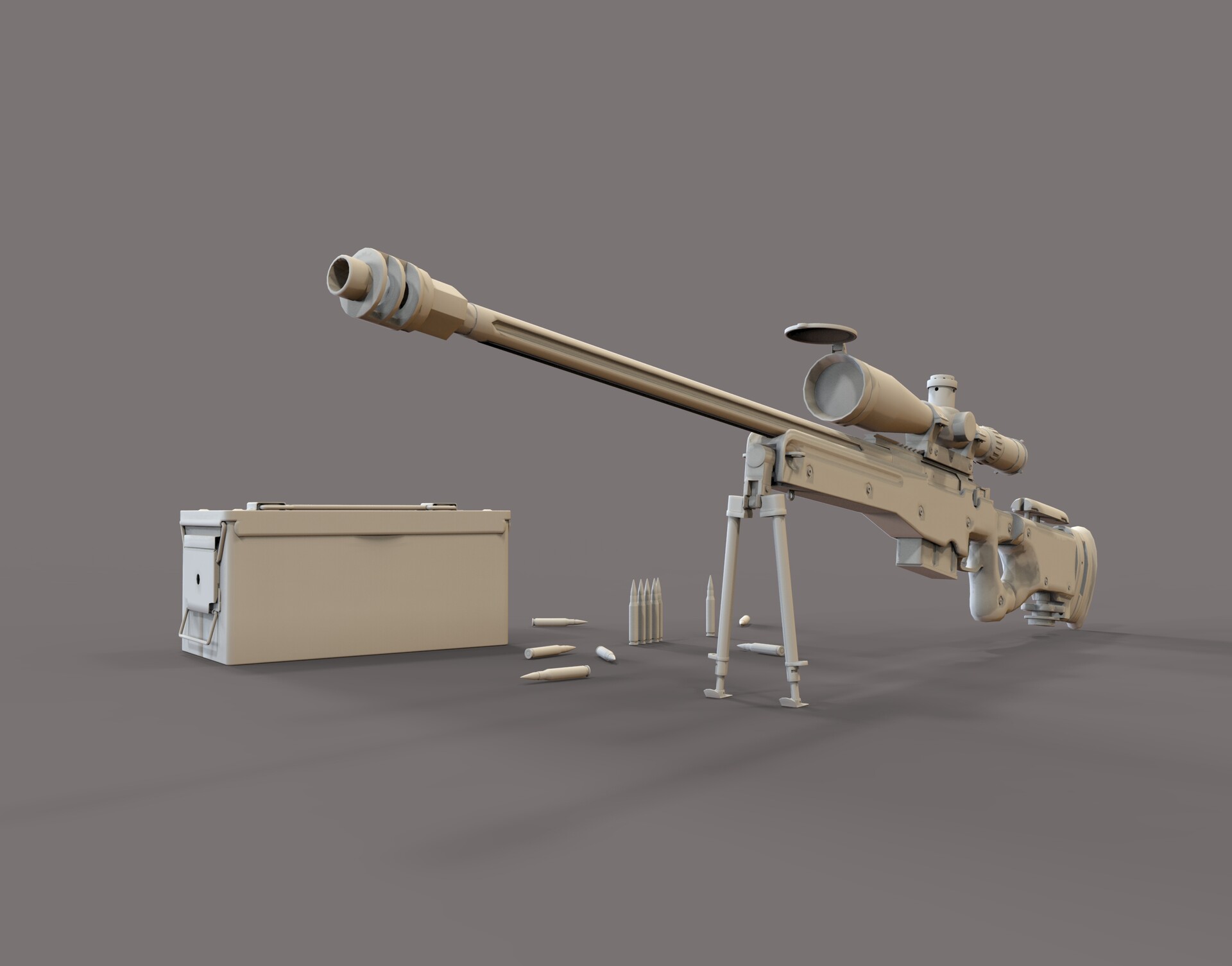 ArtStation - Awm sniper rifile