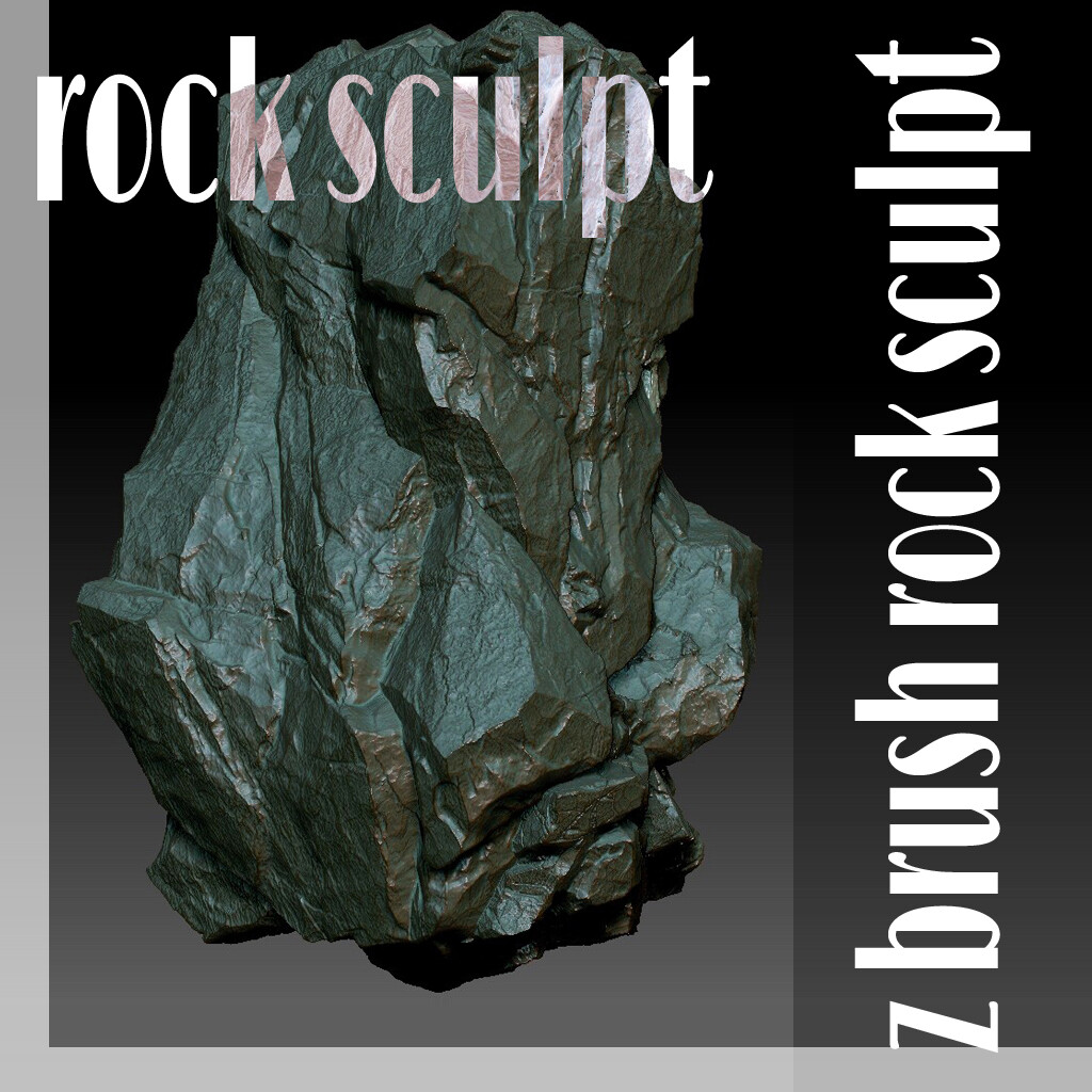 artstation rock sculpt zbrush
