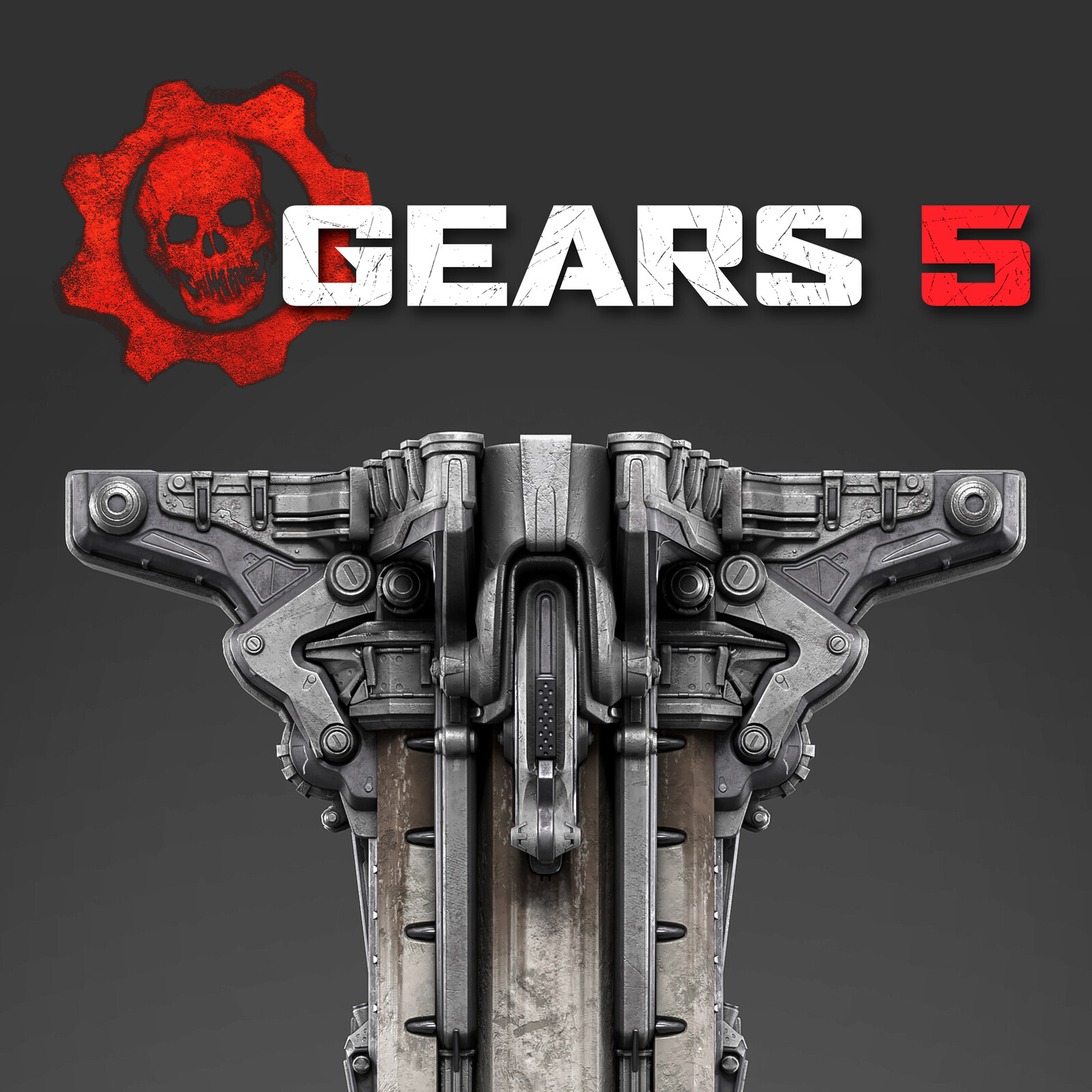 Gears 5 Pillar : Fan Art (Sub-D High Poly to Game-ready Low Poly)