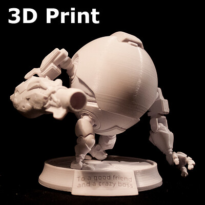 Diabotical eggbot - Personal project , 3D-print