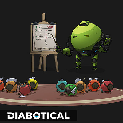 Teacherbot - Diabotical ingame art