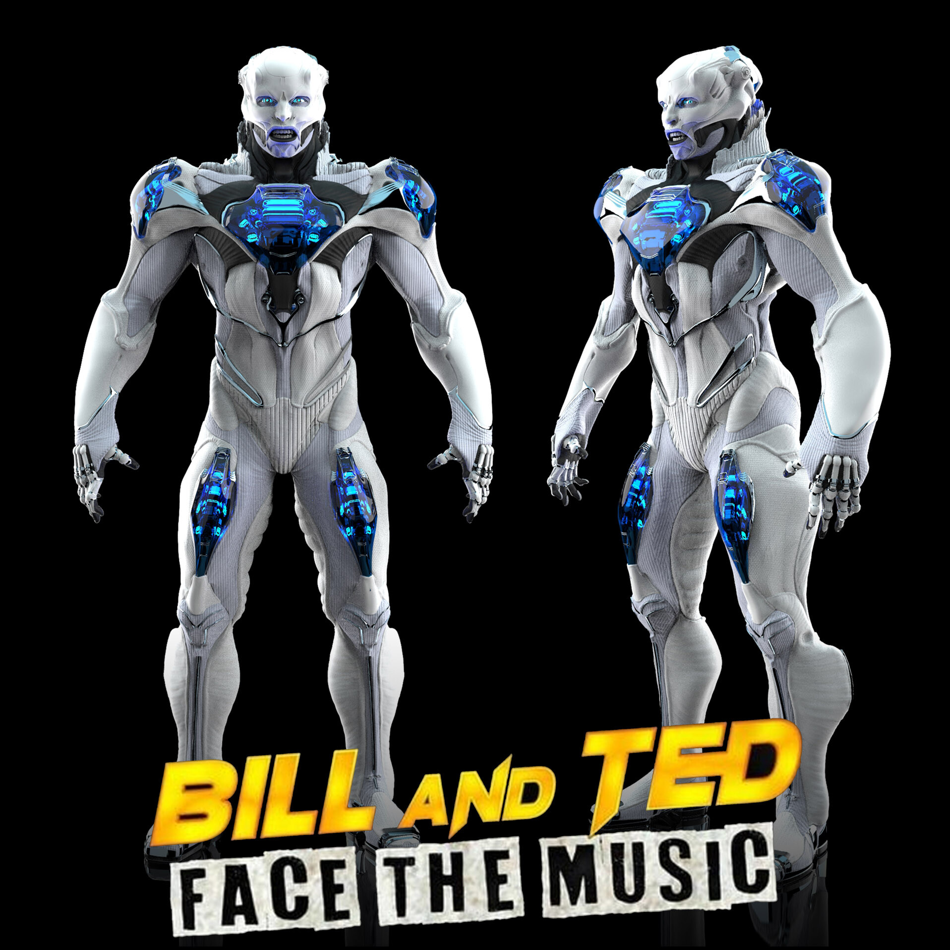 Artstation Bill Ted Face The Music Killer Android Full Body Concepts