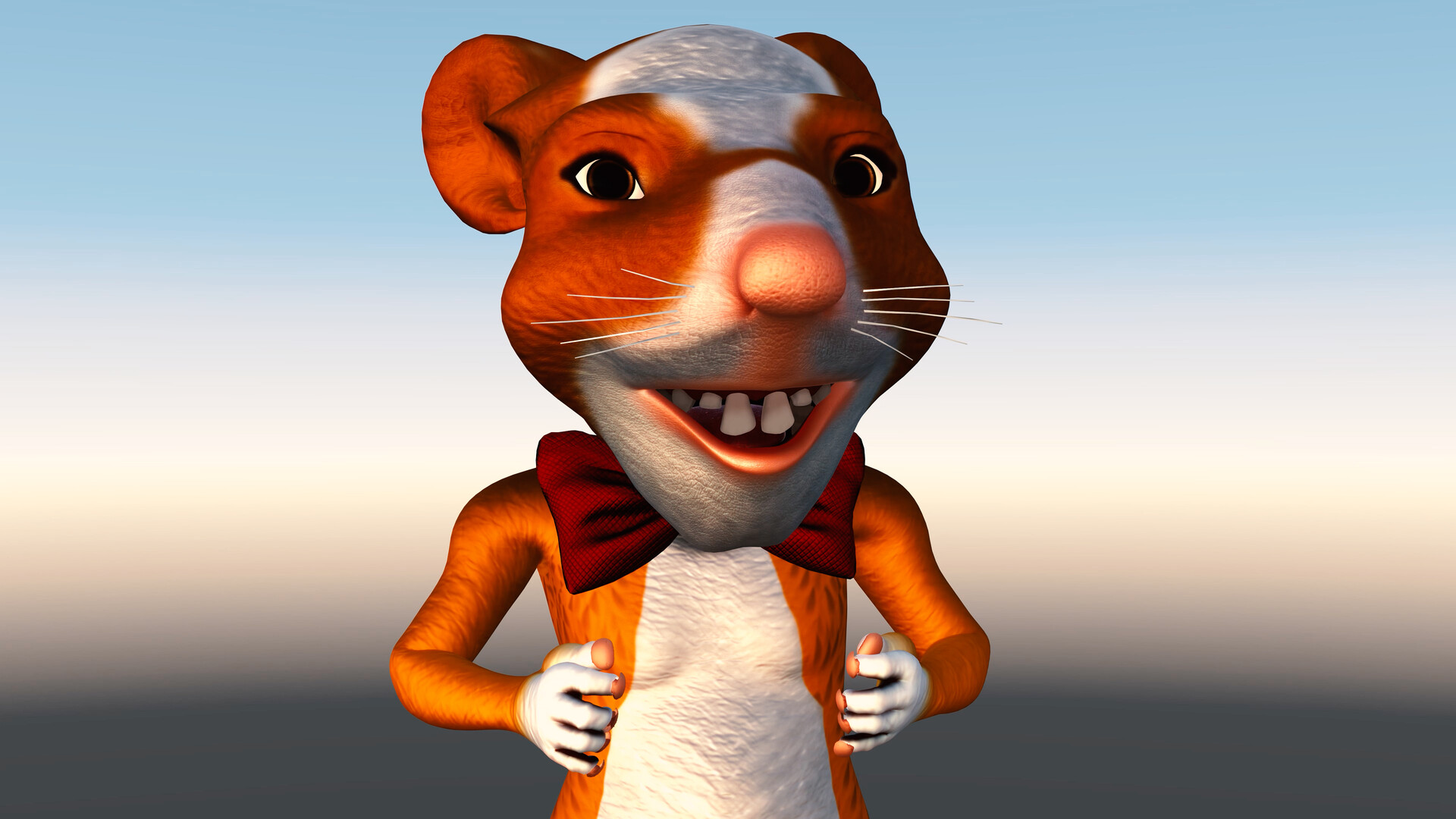 ArtStation - 3d Cartoon Hamster Business Mascot