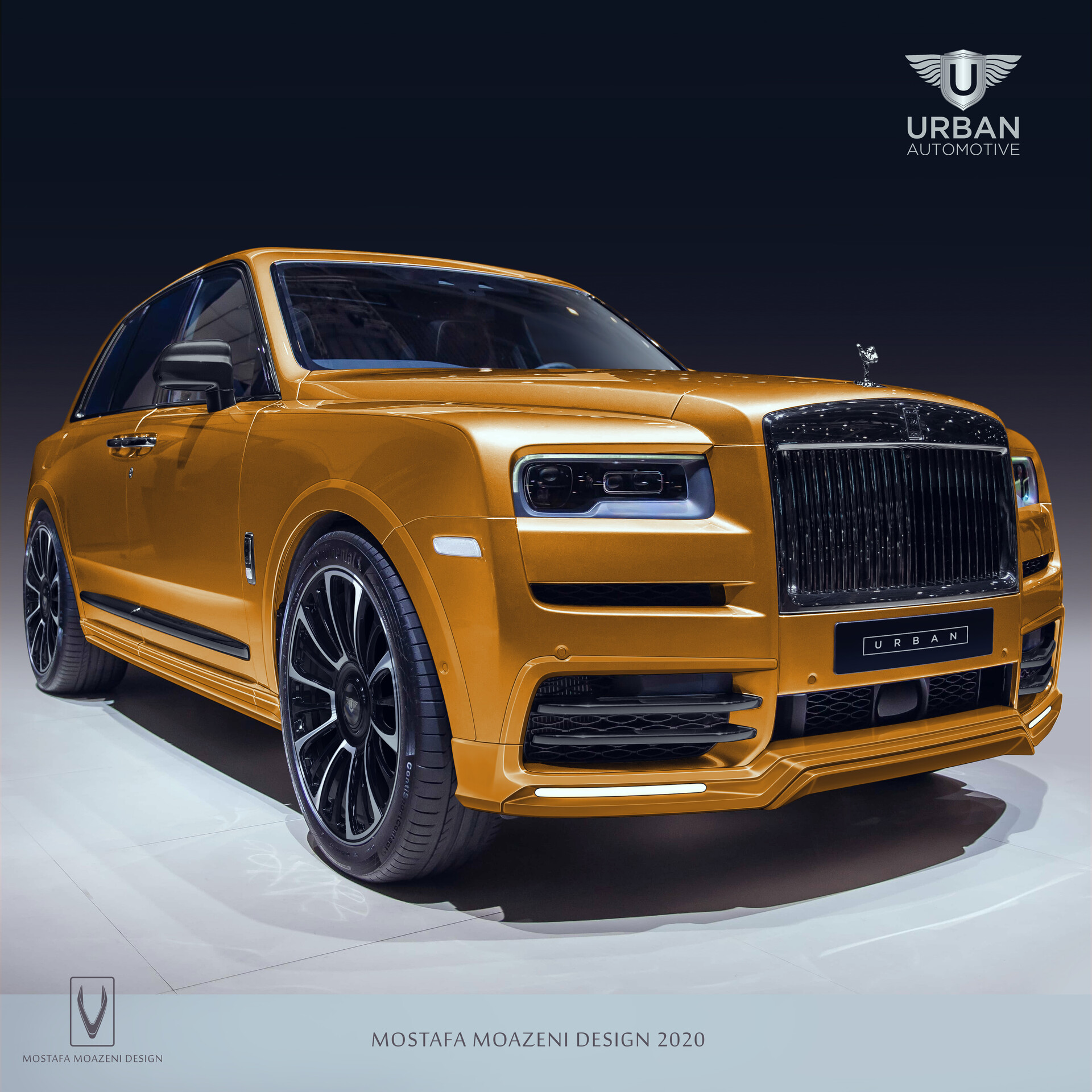 ArtStation Urban AutomotiveRR Cullinan 2020 Soft body kit