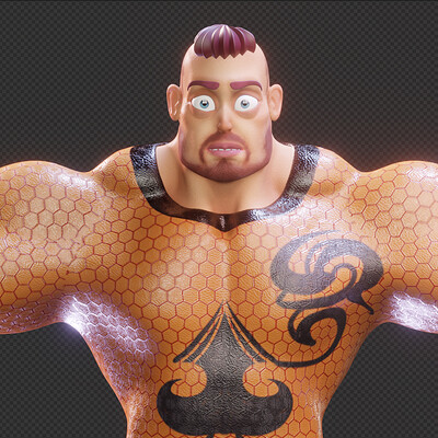 Stylized Character Man - Blender Cycles And Eevee - Hecxa - 3D Model
